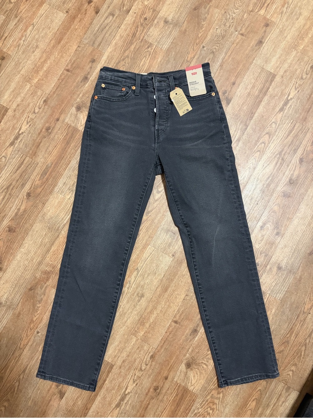 Levi's Men's Black Straight Jeans